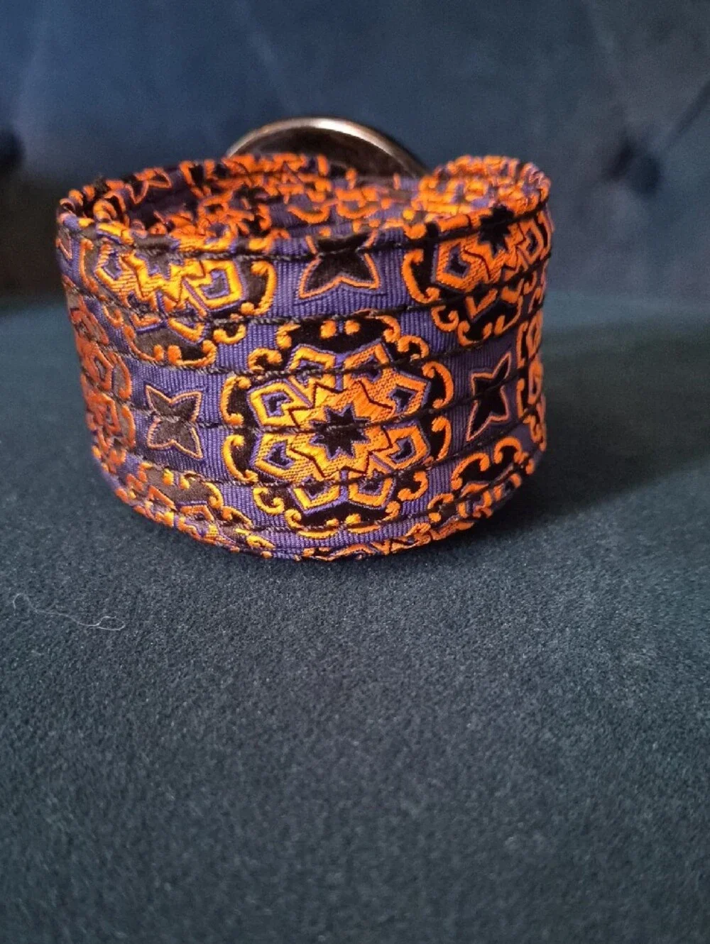 J. Crew Orange and Purple Woven Belt Bag Strap